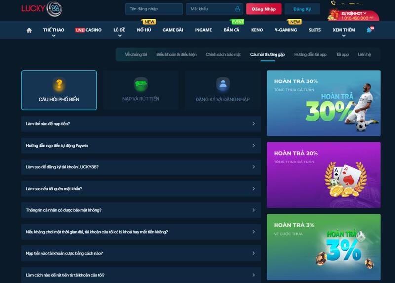 Đội CSKH Lucky88 xử lý vấn đề nhanh chóng