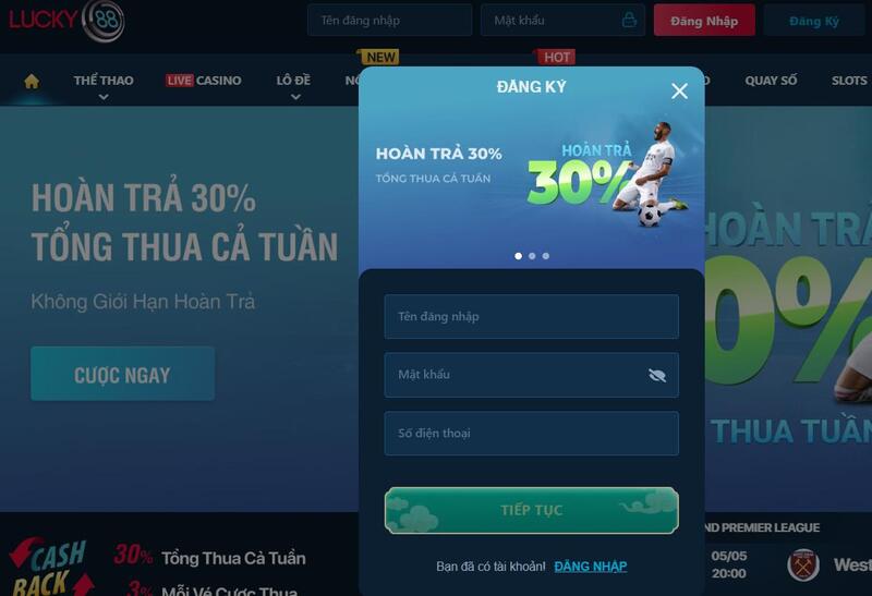 Gọi hotline nhà cái Lucky88 khi có sự cố đăng ký, đăng nhập