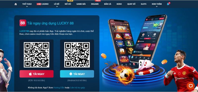 Các bước tải app lucky88 cho Android